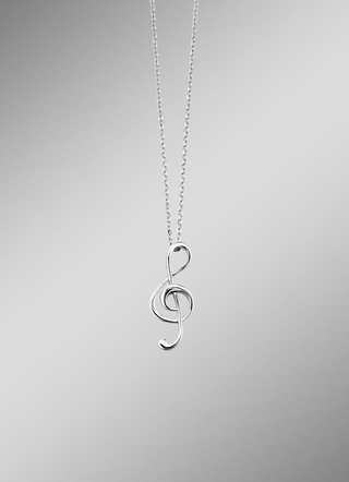 Hanger met K. Zilver 925/-