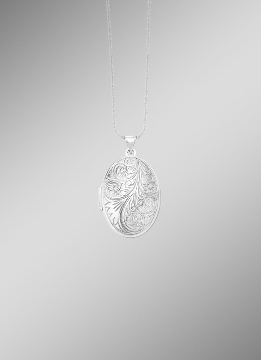 Hangers - Elegant medaillon van 925 zilver, in Farbe  Ansicht 1