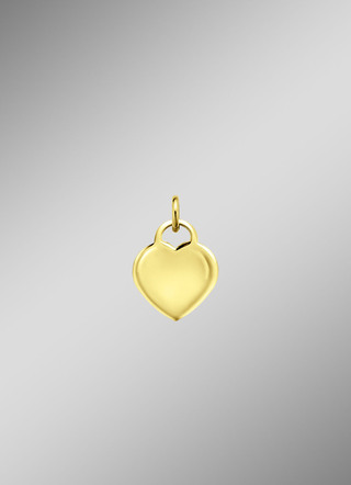Een geweldig cadeau: Hartvormige hanger van 585/- fijn goud