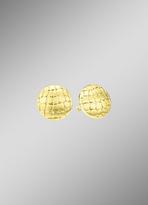 Oorbellen - Oorknopjes goud 333/-, in Farbe  Ansicht 1