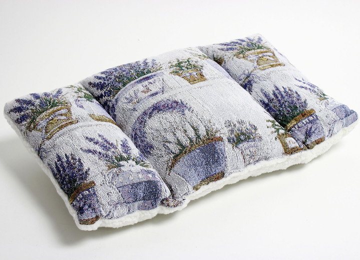 Decoratiekussens & slopen - Rugkussen met lavendelmotief, in Farbe LAVENDEL Ansicht 1