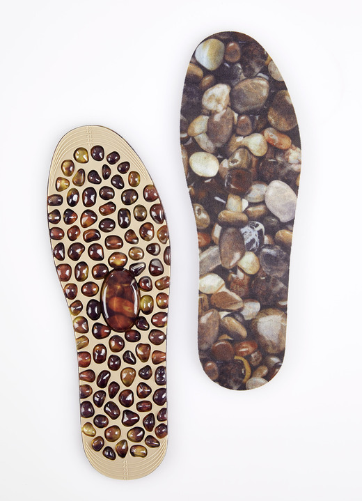 Schoenen & inlegzolen - Massagezool, in Größe 001 bis 002, in Farbe BRAUN