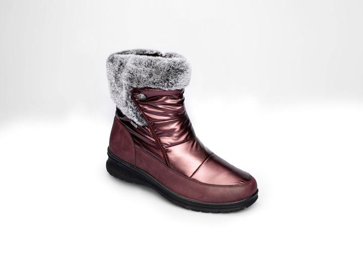 Laarzen & laarsjes - Winterlaarzen met rand van imitatiebont, in Größe 036 bis 042, in Farbe BORDEAUX Ansicht 1