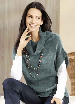 Sweatervest met alpaca-inhoud