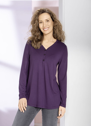 Overhemd tuniek met korte knoopsluiting