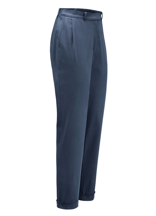 Broeken met elastische band - Enkellange broek in pull-on-stijl Broeken met elastische band - Enkellange broek in pull-on-stijl, in Größe 018 bis 052, in Farbe MARINE