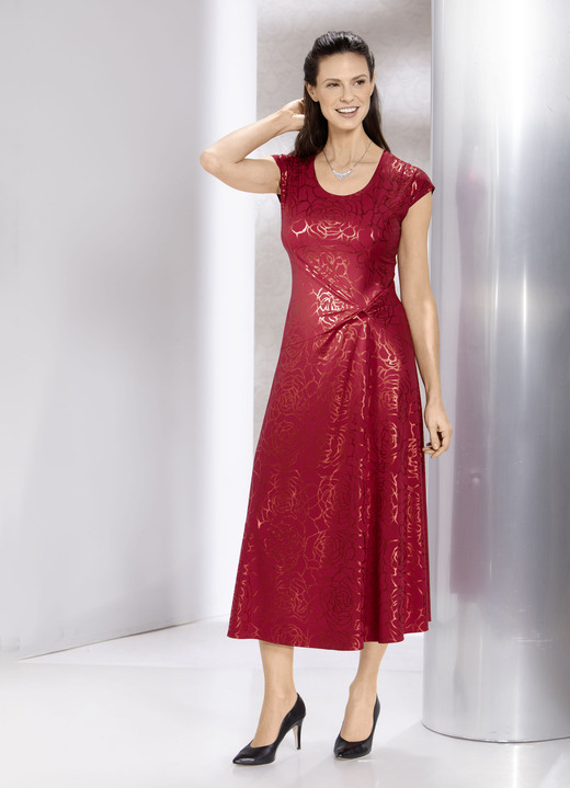 Avondkleding - Jurk met een verfijnde knooplook Avondkleding - Jurk met een verfijnde knooplook, in Größe 036 bis 054, in Farbe ROT