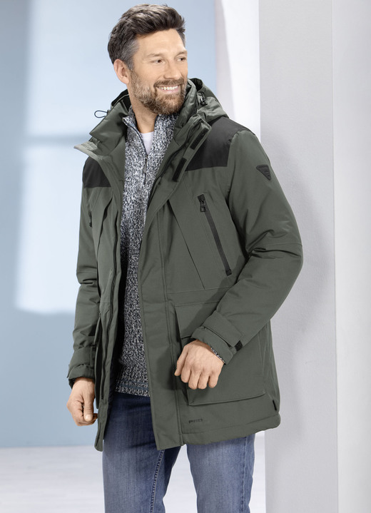 Functionele jassen - Functionele parka van “Redpoint” Functionele jassen - Functionele parka van “Redpoint”, in Größe 3XL(58) bis XXL (56), in Farbe OLIJF-ZWART