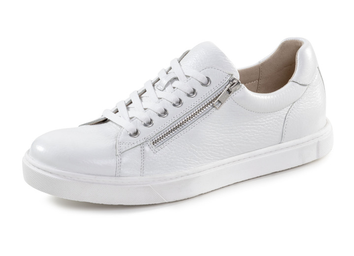 Instappers & veterschoenen - GINO GALANTE, klassieke herensneakers, met uitneembaar voetbed, in Größe 040 bis 046, in Farbe WIT Ansicht 1