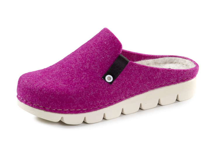 Huisschoenen - Laurina, trendy damespantoffels, breedte G, met anatomisch gevormd voetbed, in Größe 036 bis 042, in Farbe ROZE Ansicht 1