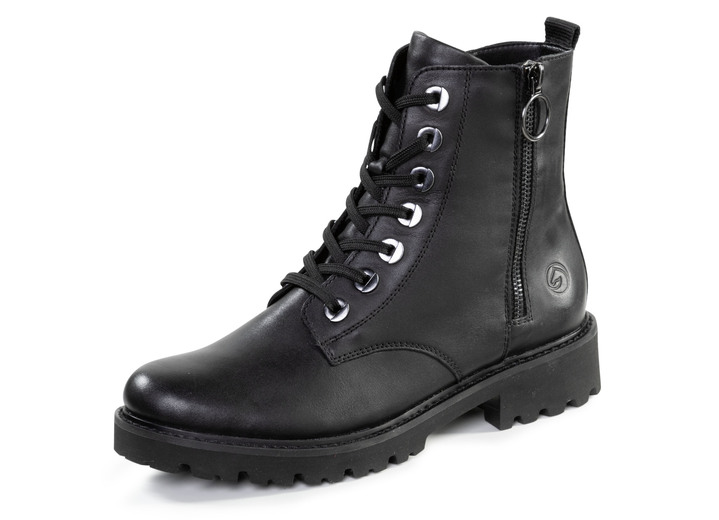 Laarzen & laarsjes - Remonte, modieuze dames enkellaarsjes, winterschoenen, breedte G, met uitneembaar voetbed, in Größe 036 bis 042, in Farbe SCHWARZ Ansicht 1