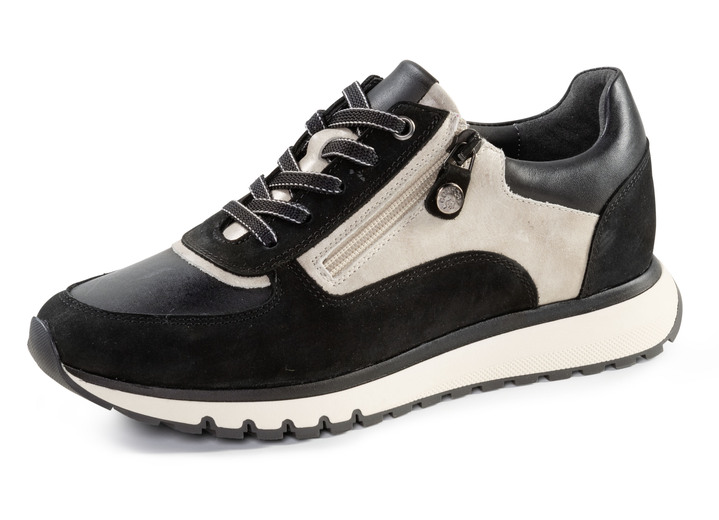 Laarzen & laarsjes - ELENA EDEN, trendy damessneakers, breedte G, met uitneembaar voetbed, in Größe 035 bis 041, in Farbe SCHWARZ-KIESEL Ansicht 1