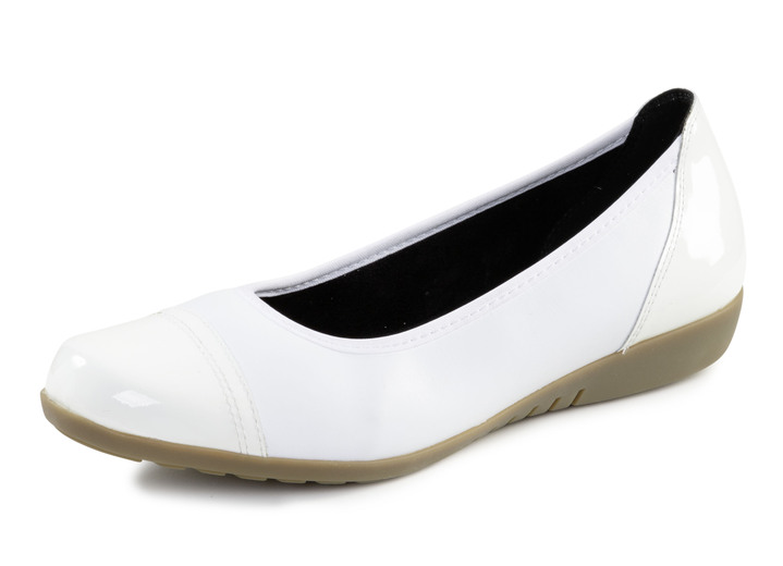 Pumps & ballerina - ELENA EDEN, klassieke damesballerina's, breedte G, met uitneembaar voetbed, in Größe 036 bis 042, in Farbe WIT Ansicht 1