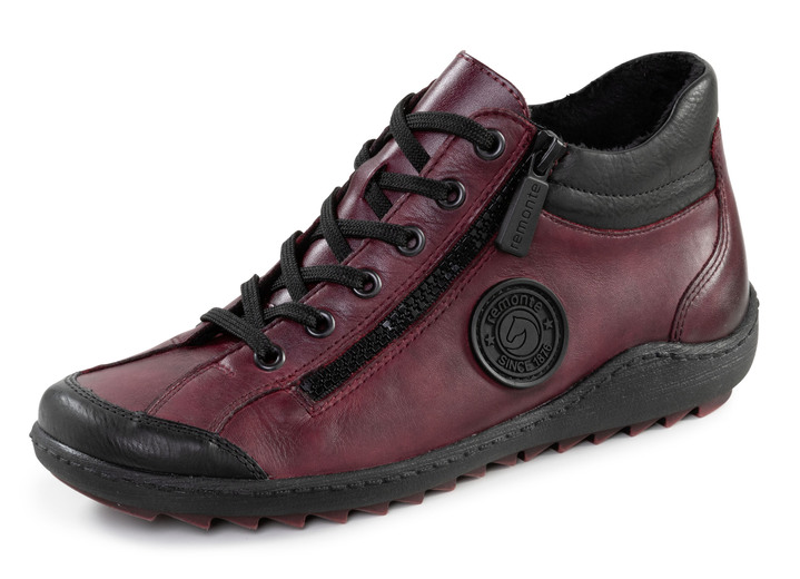 Laarzen & laarsjes - Remonte, sportieve dameslaarzen, winterschoenen, breedte G, met uitneembaar voetbed, in Größe 036 bis 042, in Farbe BORDEAUX-SCHWARZ Ansicht 1