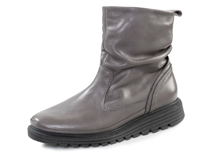 - Mocassin-enkellaarzen van ELENA EDEN, in Größe 036 bis 042, in Farbe GRIJS Ansicht 1