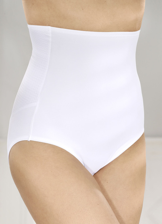 Tailleslips & heupgordels - Miss Mary hoog getailleerde pantygordels, in Größe 038 bis 056, in Farbe WIT Ansicht 1