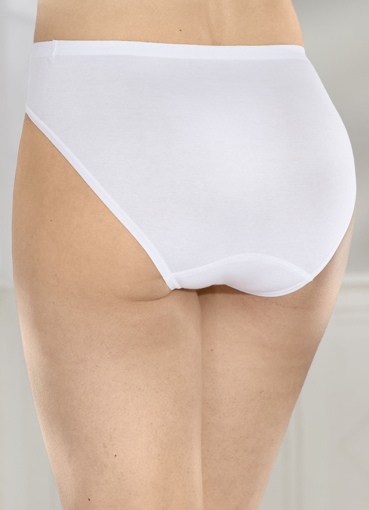 Slips - Set van drie Speidel-slips van biologisch katoen, in Größe L (44/46) bis S (36/38), in Farbe 3X WIT Ansicht 1