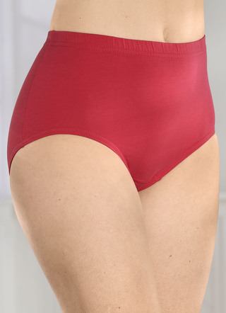 Set van vier slips met elastische tailleband