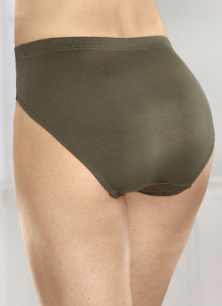 Set van vier slips met elastische tailleband
