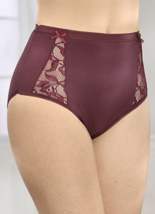 Set van vier slips met elastisch kant