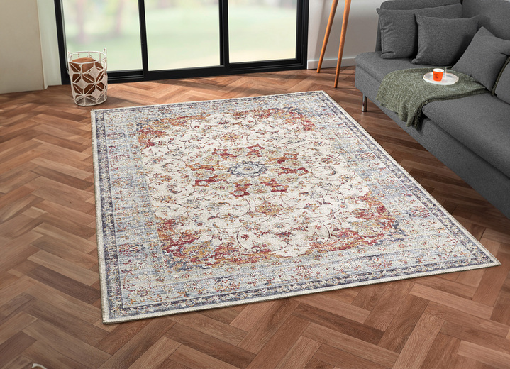 Tapijten - Bruggen en tapijten met een achterkant van puur katoen, in Größe 113 (vloerkleed, 80 x 150 cm) bis 282 (Tapijt, 200 x 290 cm), in Farbe MULTICOLOR Ansicht 1