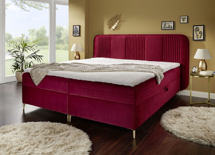 Boxspringbed met bedbox en topper