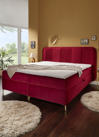 Boxspringbed met bedbox en topper
