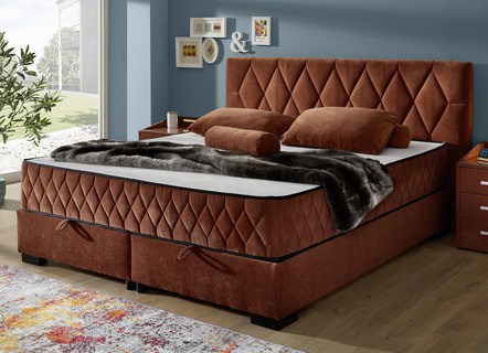 Boxspringbed met omkeerbaar matras en bedbox