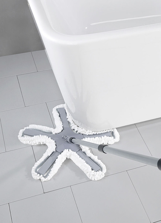 - 5-armige Octopus vloermop van Maximex, in Farbe WEISS-GRAU Ansicht 1