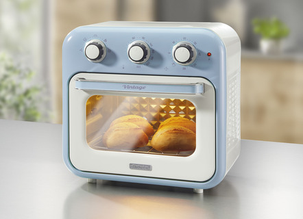 Ariete 2-in-1 heteluchtoven in vintage design