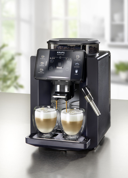 - Krups volautomatische koffiemachine, in Farbe ZWART