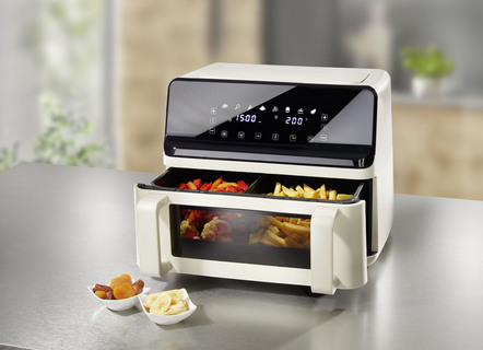 Digitale heteluchtfriteuse met touchdisplay