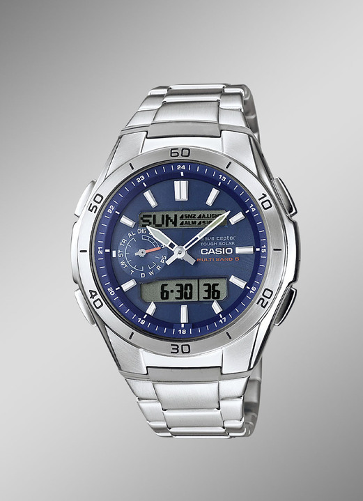 Radiografische-/solarhorloges - Casio radiogestuurd solar herenhorloge, in Farbe  Ansicht 1