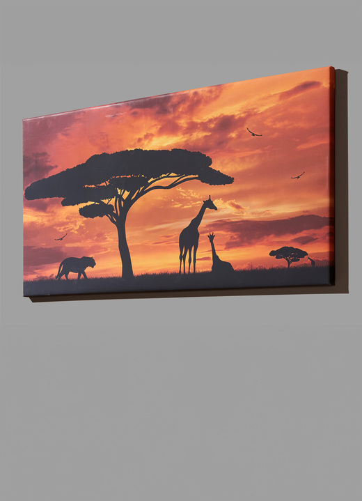 Dieren - Hoogwaardig canvas schilderij, in Farbe ORANGE-GELB-SCHWARZ