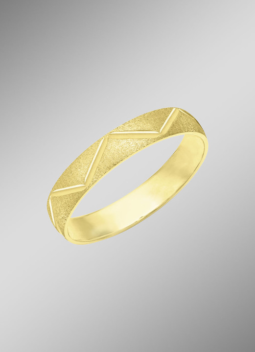 Ringen - Elegante partnerring in verguld zilver 925/- fijn, in Größe 160 bis 240, in Farbe , in Ausführung zonder parelen Ansicht 1