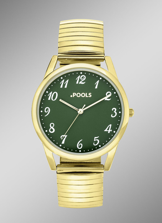 Kwartshorloges - Quartz partnerhorloge, in Farbe , in Ausführung Herenhorloge Ansicht 1