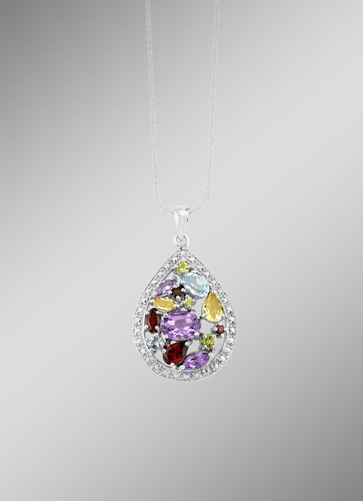 Hangers - Tijdloze schoonheid: set van diamant en edelsteen, in Farbe , in Ausführung Kettinghanger Ansicht 1