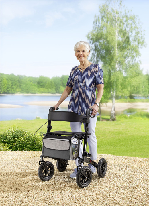 Mobiliteit - buiten rollator, in Farbe SCHWARZ Ansicht 1