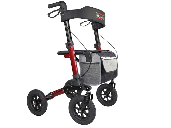 Mobiliteit - buiten rollator, in Farbe ROT Ansicht 1