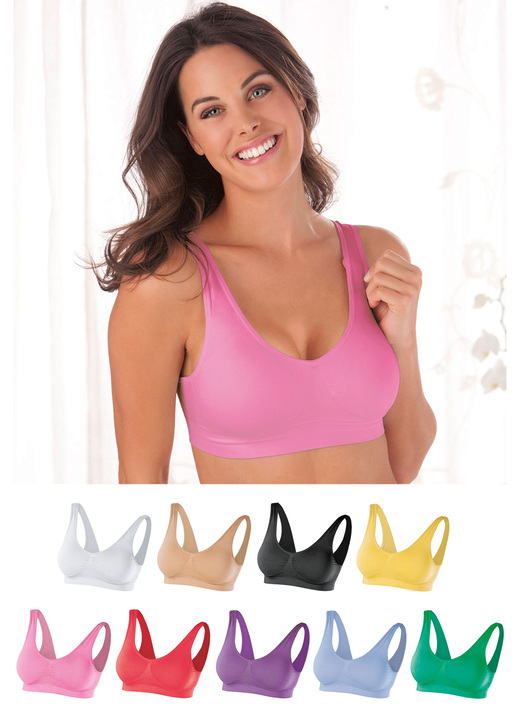 BH zonder beugel - SLIMmaxx Naadloze Super BH Set van 9, in Größe L bis XXL, in Farbe BUNT Ansicht 1