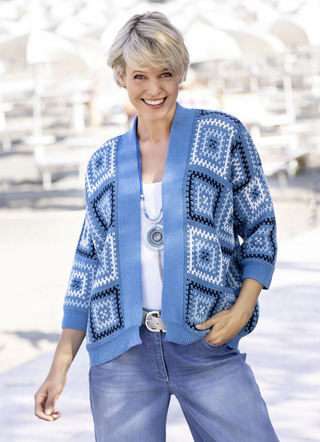vest in jacquardmotief