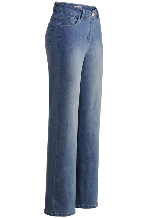 Broek met knoop- en ritssluiting - Jeans in het nieuwste vingerafdrukdesign Broek met knoop- en ritssluiting - Jeans in het nieuwste vingerafdrukdesign, in Größe 017 bis 050, in Farbe JEANSBLAU