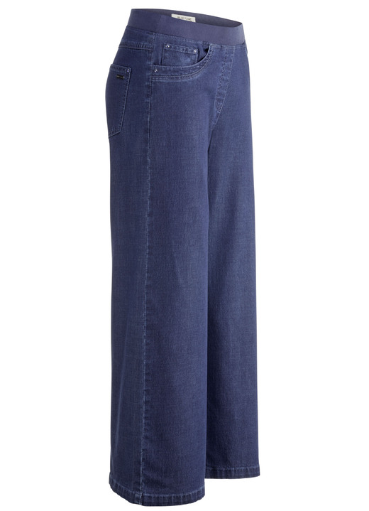 Effen - Culottes in 5-pocketsmodel Effen - Culottes in 5-pocketsmodel, in Größe 018 bis 052, in Farbe JEANSBLAU