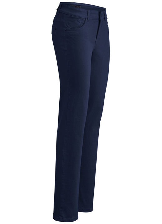 Broeken met elastische band - Magische jeans in 5-pocketsmodel, in Größe 017 bis 050, in Farbe DUNKELBLAU Ansicht 1