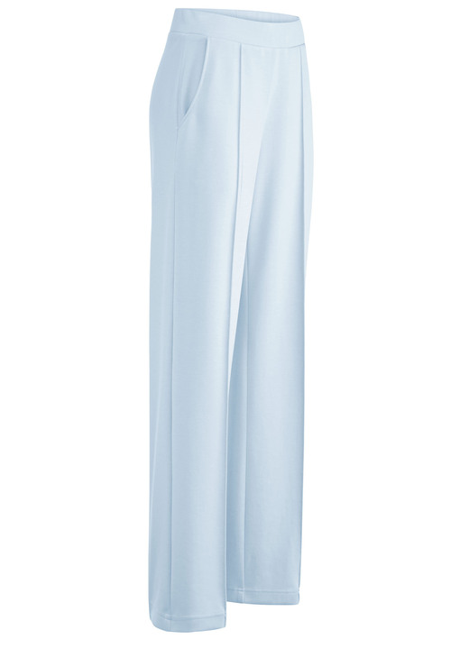 Broeken met elastische band - Broek in een modieuze wijdte, in Größe 018 bis 052, in Farbe HELLBLAU Ansicht 1