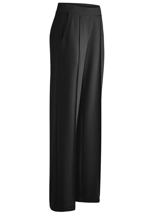 Broeken met elastische band - Broek in een modieuze wijdte, in Größe 018 bis 052, in Farbe SCHWARZ Ansicht 1
