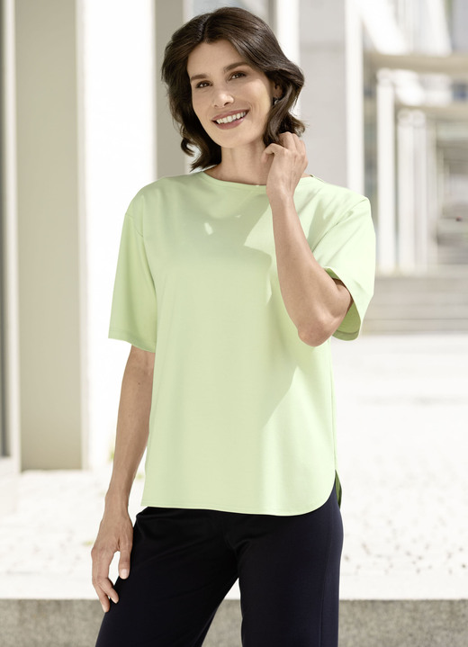Korte mouw - Shirt in casual stijl, in Größe 036 bis 052, in Farbe PISTAZIE Ansicht 1