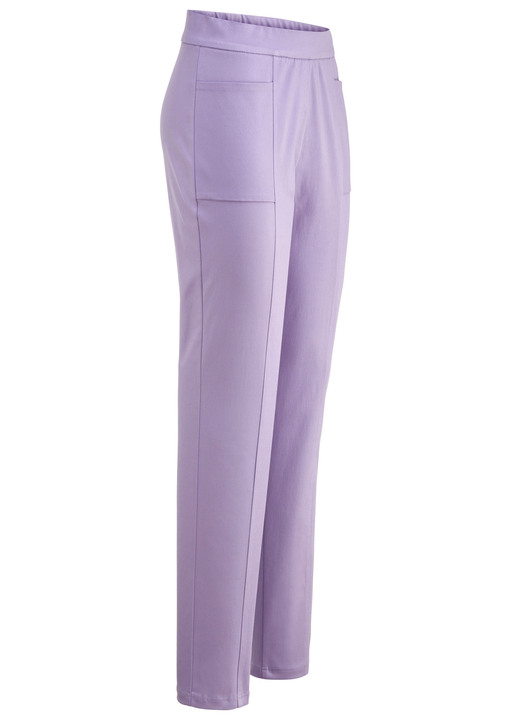 Broeken met elastische band - Broek met gewatteerde deelnaden Broeken met elastische band - Broek met gewatteerde deelnaden, in Größe 018 bis 052, in Farbe LAVENDEL