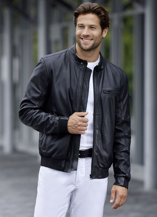 Leren blouson van “Cabrini”