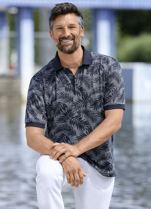 Shirts - Poloshirt met knoopsluiting Shirts - Poloshirt met knoopsluiting, in Größe 046 bis 062, in Farbe MARINE
